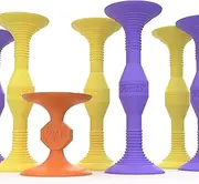 Popdarts Expansion Pack Game Set (Purple and Yellow) - Indoor, Outdoor Suction Cup Throwing Game - Competition with a POP