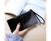 Ladies Long Zipper Multi-Card Slot Wallet Multifunctional Wristlet Wallet