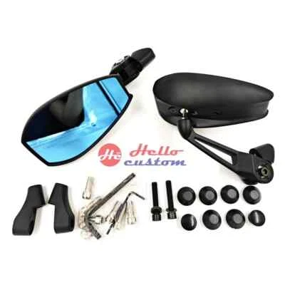 Universal Motorcycle Rear View Mirrors Edge Cur, Thick Shape for All Bike