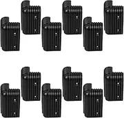 CHILDWEET 12 Pcs Black Plastic Corner Guards for Furniture and Tables Triangle Protectors for Stage Speakers Home Easy Installation Multipurpose Protection