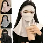 Ice Silk Sunscreen Face Scarf Sun Protection Neck Wrap Cover Running