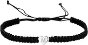 [Generic] Bride Wedding Jewelry Set Personalized 26 Initial Bracelet Copper Heart Letter Woven Bracelet Dainty Heart Charm Bracelet Woven Bracelet For Men Women Girls Flash Watches for Men
