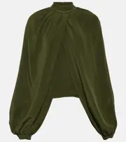 [CO] CO Draped blouse AU 12 green