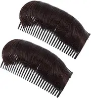 VICASKY 2Pcs Hair Volume Increase Tool Invisible Hair Comb for Elegant Bun Styles for Weddings Parties and Daily Use Hair Styling Accessories