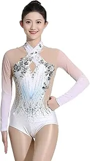 [Zagitova] Girl's Rhythmic Gymnastics Leotard, Women's Handmade Gymnastics Competition Outfits