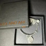 Alex And Ani Snow Globe Bangle Bracelets Set of 2