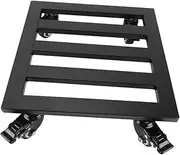 UPKOCH Iron Plant Dolly with Wheels Durable Rolling Flowerpot Stand for Use Sturdy Black Metal Base for Potted Trees and Vases