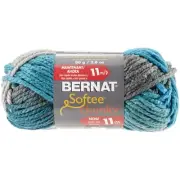 Bernat Softee Chunky Ombre Yarn-Deep Waters 161129-29632