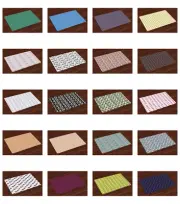 Fabric Place Mats 4 Piece Set for Dining and Kitchen Table Ambesonne