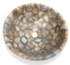 Geode Agate Sink | Natural Round Wash Basin | Kitchen & Bathroom Vessel Decor