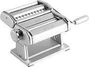 [Marcato] Atlas Ice Pasta Machine, Manual Dough Cutter, Chrome Steel and Anodized Aluminum, 20 x 20 x 15 cm, Easy to Use