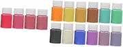 Veemoon 16 Bottles of Pearlescent Pigment Powder for DIY Art Craft Epoxy Bath Vibrant Colors for Unique Handmade Creations Each for Nail Art and Crafting
