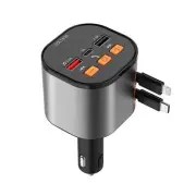 Bluetooth FM Transmitter, Bluetooth Car Adapter PD 100W,Retractable Car Charg...