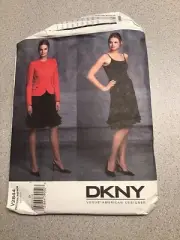 Vogue Pattern #V2844 DKNY Donna Karan Misses Size 12-16 Jacket & Skirt Uncut