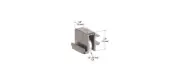 1/2" Flat Edge Stainless Steel Ball-Bearing Window Roller with 5/8" Wide Housing