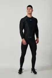 Mens Black Compression Long Shirts Tops