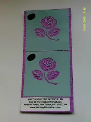 2 x rose flower stencils for face painting facepainter tool craft hobby