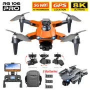 RG106 PRO RC Drone GPS Smart Follow WIFI FPV 8K HD Dual Camera Selfie Quadcopter
