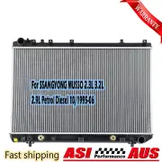 Premium Radiator For SSANGYONG MUSSO 2.3L 3.2L Petrol 2.9L Diesel 10/1995-06 ASI