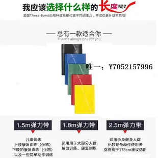 拉力繩美國Thera-Band進口含乳膠彈力帶男女瑜伽拉伸帶扁皮筋拉力康復帶彈力帶