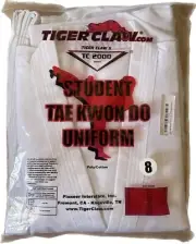 Uniform TAE KWON DO with Belt TC 2000 Tiger Claws SIZE 8