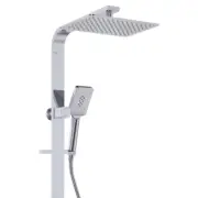 Fienza Tono Deluxe Twin Shower Overhead Shower Head & Handheld Chrome 455121