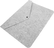 KALLORY Felt File Organizer Pouch Reusable Document Storage Bag for Files for Home Office Practical Felt Material for Tax Documents Business Travel