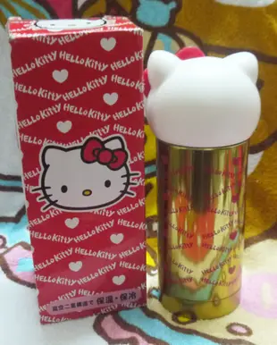 日版﹝Sanrio﹞限定※Hello Kitty凱蒂貓※真空二重構造【金色瓶身+頭型杯蓋-360ML】保溫瓶/杯
