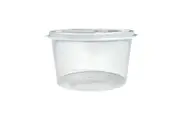 100 X 100Ml Clear Plastic Sauce Containers With Lids Takeaway Grazing Container