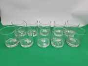 NEW Crate & Barrel Impressions Double Old-Fashioned Glasses 12.5oz Lot of 10