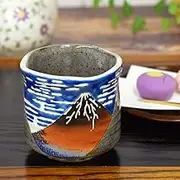 Kutani Yaki(ware) Japanese Yunomi Tea Cup Hokusai
