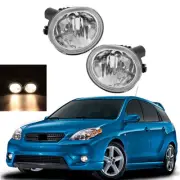 Pair For 2003-2008 Toyota Matrix Pontiac Vibe Fog Light Clear Lamps With Blubs (for: Toyota)