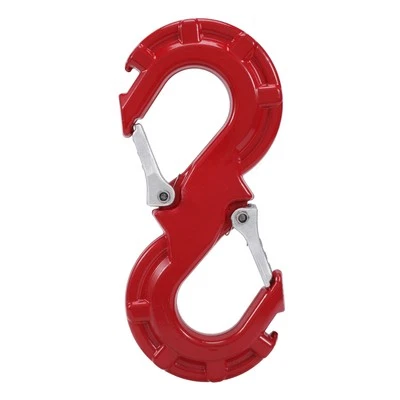 Red S-Shape Rescue Shackle Trailer Winch Hook Car Offroad Towing Recovery1508