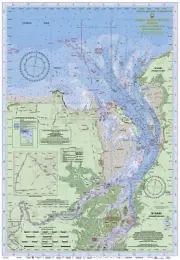 Boating, Fishing, Qld Marine Safety Chart - GREAT SANDY STRAIT, NORTH