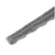 Zipper Pile Weatherstrip .270" Backing - .250" Pile Height - 100' Roll Gray