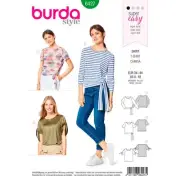 B253 BURDA 6427: TOP SIZE 8-18 SEWING PATTERN