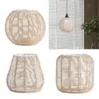 Weave Rattan Lampshade Accessory for Dining Table Living Room