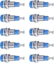 Banana Panel Socket, 10pcs/set 2mm Plated Female Jack Socket Mount Binding Post, for Electronic Equipment (Blue)