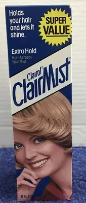 CLAIROL CLAIRMIST EXTRA HOLD NON AEROSOL HAIR MIST-1977-1981-8OZ IN ORGINAL BOX