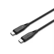 [CY4693PCTYC] Cygnett 2m Essentials USB-C to USB-C 2.0 Cable Black 3A/60W 480Mbps Fast Charge