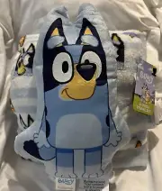 3 piece travel set Bluey two Pillows and One Blanket Set, 40 x 50 In.