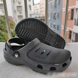 crocs 卡駱馳 特價促銷時尚男士 洞洞鞋 戶外輕便透氣 沙灘鞋 尤肯一代 大碼 休閑防滑 涼鞋