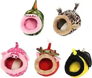 GREENADSCAPE Mini Warm Sleep Cushion Pad Bed for Small Animals Pink Pig Design Size S Cozy House Bed for Hamsters Mice Hedgehogs Squirrels and Rats