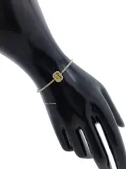 New 100% Swarovski Gold Yellow Octagon Crystal Millenia Bangle Bracelet 5638488