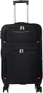 [IRYZE] Lightweight Suitcase Softside Luggage With Spinner Wheels,Expandable Softside Carry-On Suitcase Checked Luggage Carry on Luggage, Black, 28in