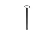 HORUS Garden Bollard Light 9W Oval (Open) Matte Black 3000K IP54 H800mm 355LM