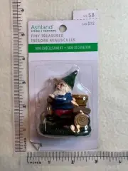Dwarf on a Moped Ashland Tiny Treasures Spring Mini Decor Miniature