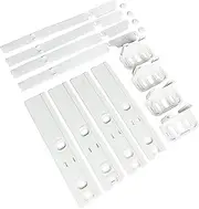 Integrated Fridge Door Sliders: Integrated Fridge Door Slider Kit with Brackets, Clips, Universal Fridge Mounting Kit for Built In Fridges, Attaching to Fridge Doors, Set by Tarrapu