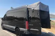 Magnetic Sprinter Van Awning, High-Roof Rear Door Shade RV Camping VANBUILD 360