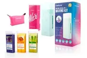 Pro Roll On Waxing Kit Roller Wax Strips Kit Warmer with Soft Wax Cartridge Home or Salon Easy Depilatory Hair Removal